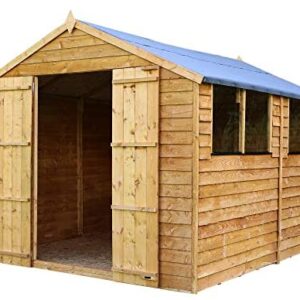 WALTONS EST. 1878 Wooden Garden Shed 10x8 Outdoor Storage Building, Apex Roof (10 x 8 / 10Ft x 8Ft)