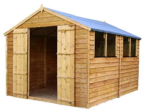 WALTONS EST. 1878 Wooden Garden Shed 10x8 Outdoor Storage Building, Apex Roof (10 x 8 / 10Ft x 8Ft)