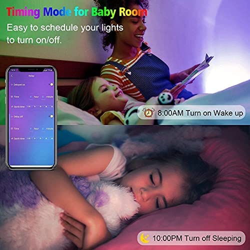 15m Led Lights, L8star RGB Led Lights for Bedroom SMD 5050 Bluetooth Music Sync Smart Color Changing Rope Lights, IR Remote Control,with for Kitchen, Bedroom, TV, Party - Image 6