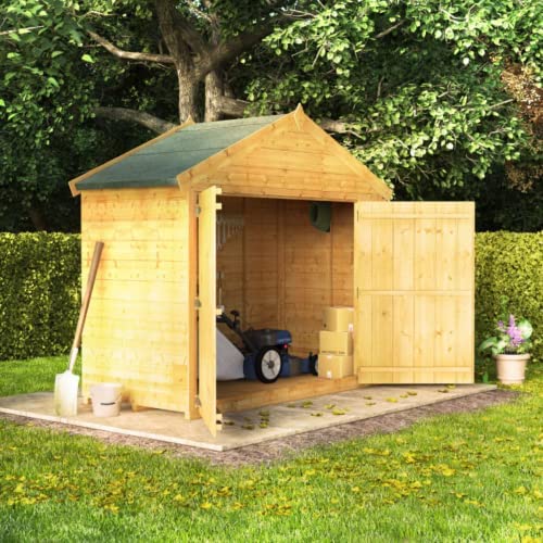 BillyOh Mini Master Bike Store with Apex Roof and Floor Wooden Bike Shed Garden Storage Box (3 x 6) - Image 3