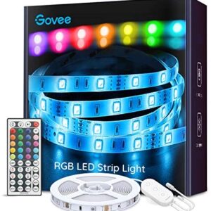 Govee LED Strip Lights 5m RGB Colour Changing Led Lights for Bedroom, LED Lights Strip with Remote and Control Box, Living Room TV Kitchen DIY Decoration
