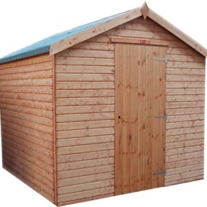 Pinelap 8x6 quality fully T&G wooden euro apex garden shed timber