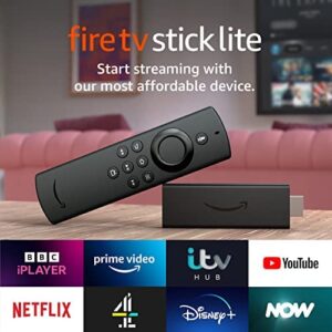 Fire TV Stick Lite with Alexa Voice Remote Lite (no TV controls) | HD streaming device