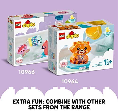 LEGO 10965 DUPLO Bath Time Fun: Floating Animal Train Bath Toy for Babies and Toddlers 1.5 Years Old with Duck, Hippo and Polar Bear - Image 6