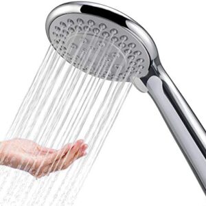 Shower Head Replacement - BauTangLe Handheld Shower Heads for Bathroom - Elegant Upgraded Adjustable - 5 Shower Experiences - Fits Your Shower Hose
