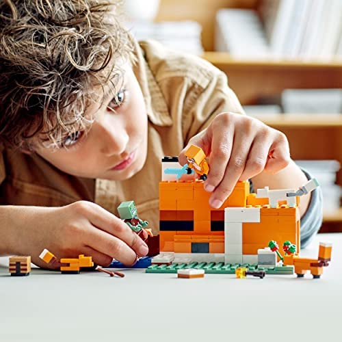LEGO 21178 Minecraft The Fox Lodge House Animals Toy for Boys and Girls 8 plus Years Old, Set with Drowned Zombie - Image 6