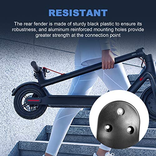 Rear Fender Electric Scooter Replacement Part Accessory Bracket Rear Fender for Xiaomi M365/ M365 Pro Scooter with 3 Screws and 3 Screw Caps Rear Mud Guard Electric Scooter Electric Scooter Parts - Image 2