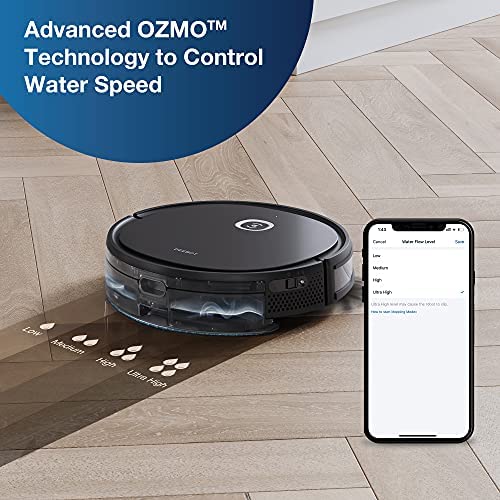 Ecovacs DEEBOT OZMO U2pro Robot Vacuum Cleaner Sweep&Mop 2in1 (150mins Runtime, Extra 800ml Large Dustbin &Tangle-Free Brush, Victual Boundary, OZMO™Mopping) for Pet Hair, Hard Floor & Low-pile Carpet - Image 5