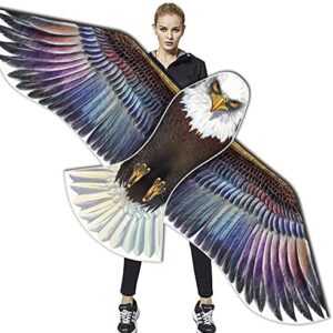 HONBO Huge Eagle Kites for Adults and Kids,Easy to Fly kite for Beach Trip, Outdoor Activities-200ft Line with Swivel--Bonus Durable Polyester Bag