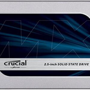 Crucial MX500 1 TB CT1000MX500SSD1-Up to 560 MB/s (3D NAND, SATA, 2.5 Inch, Internal SSD), Black