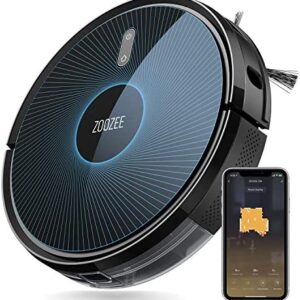 ZOOZEE Robot Vacuum Cleaner Z50, 3-1 Sweeping, Vacuuming & Mopping, 3000 Pa Suction, 290 mins Battery Life, Compatible with Siri, Alexa, WiFi Connect and Self-Recharging, Work on Carpet and Hard Floor