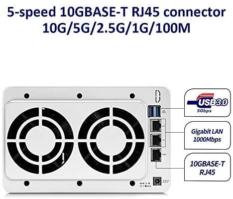 TerraMaster F5-422 10GbE NAS 5-Bay Network Storage Server Quad-core CPU with Hardware Encryption (Diskless) - Image 2