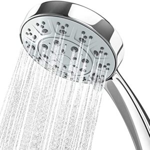 DIY Doctor Universal Shower Head - High Pressure - 5 Adjustable Spray Modes - Stunning Chrome Finish - Easy Limescale Removal