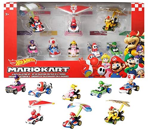 Hot Wheels GXY11 Mario Kart Character Cars with Glider Bundle, 7.0 cm*8.0 cm*8.0 cm - Image 2