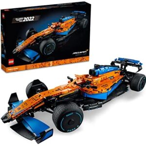 LEGO 42141 Technic McLaren Formula 1 2022 Race Car Replica Model Building Kit, F1 Motor Sport Set for Adults