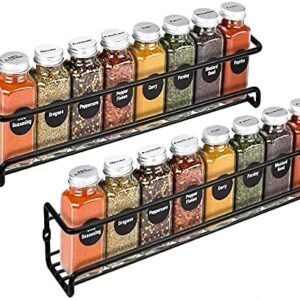 Spice Rack 2 Tier Spice Rack for Inside Cupboard Door Spice Rack Wall Mounted Spice Rack/Shelves Spice Storage Cupboard Spice Rack Organiser