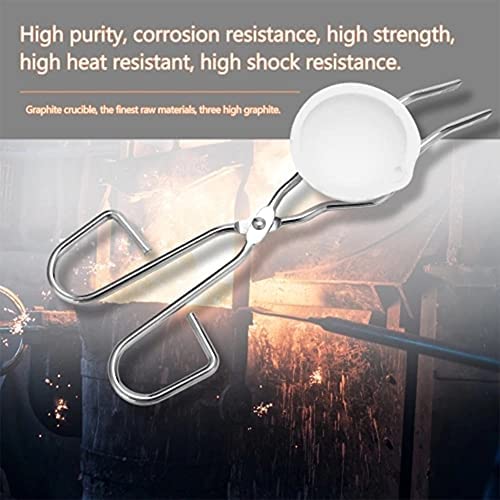Faderr Graphite Crucible Kit, 6pcs Ingot Mold Set, Metal Jewelry Casting Kits, Silica Crucible Graphite Rod Melting Set, Jewelry Handled Repair Tool - Image 5