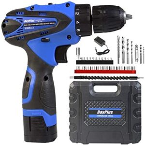 Cordless Drill Driver & Electric Combi Drill Kit 1500 mAh 16.8V Compact Li-Ion Battery 18+1 Keyless Clutch 2-SpeeDriver w/Screwdriver,Drill Bits,Carry Box,Varible Speed/Forward/Reverse Switching