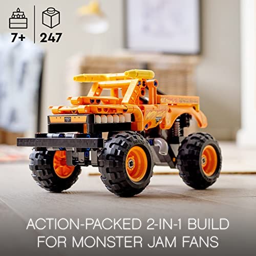LEGO 42135 Technic Monster Jam El Toro Loco 2 in 1 Pull Back Truck to Off Roader Car Toy, Construction Set for Boys and Girls 7 Plus Years Old - Image 2