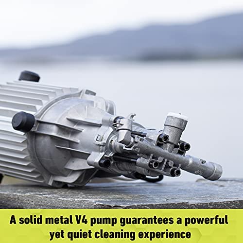 AVA Master P70 Pressure Washer, incl Patio Cleaner, High Power Jet Washer For Car Wash, Garden & Patio Cleaning, 145 Bar 500 L/H 2100 W, Incl Zero-Force Gun, Follow-Me Hose Reel, Zoom Lance - Image 4