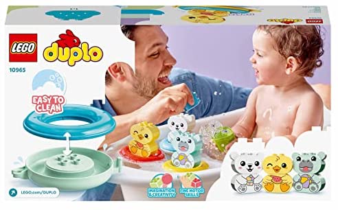 LEGO 10965 DUPLO Bath Time Fun: Floating Animal Train Bath Toy for Babies and Toddlers 1.5 Years Old with Duck, Hippo and Polar Bear - Image 7