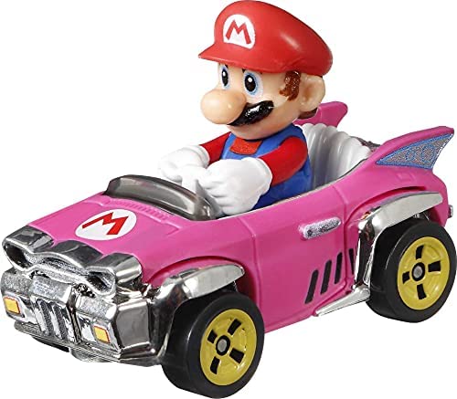 Hot Wheels GWB37 Mario Kart Die-Cast Character Replicas in 4-Pack Each Assortment Includes Fan-Favorite Characters and 1 Exclusive Ages 3 and older, Multicolor, 5.08 cm*3.175 cm*7.62 cm - Image 4