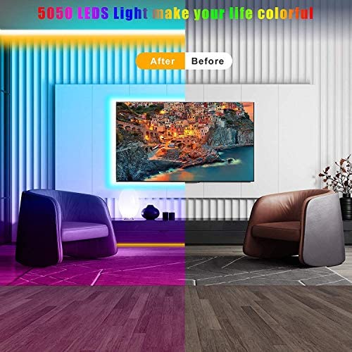 LED Strip Lights 10M, Music Sync RGB LED Strip Lighting for Bedroom Color Changing SMD 5050 Rope Strip Lights for Home, Desk, Dorm, Cabinet, TVs, Kitchen, Party(44 Keys Remote+ Mic Control) - Image 4