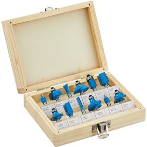 Silverline 792084 1/4" TCT Router Bit Set 12pce 1/4"