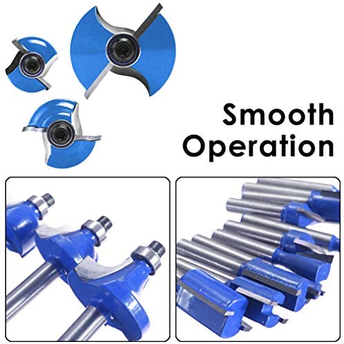 15pcs Router Bits, 1/4" Shank Tungsten Carbide Corner Edge Tool, Groove Drill Bit for Chipboard, Woodworking, Wood Milling Cutter DIY Tools Kit (Include Straight Bit, Cove Bit, Chamfer Bit) - Image 7