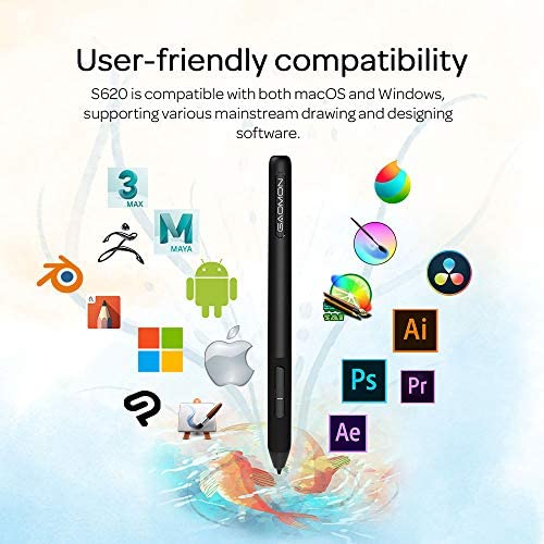 GAOMON S620 OSU Small Graphics Tablet with 4 Express Buttons, for Drawing, Online-Learning, Compatible with Windows & Mac & Android - Image 6
