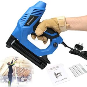 Nail Gun & Staple Gun 2in1 Electric Heavy Duty Stapler Nailer Household Tool, Corded Electric Straight Nail Staple Gun Woodworking Tool Stapler 220V 15-25mm