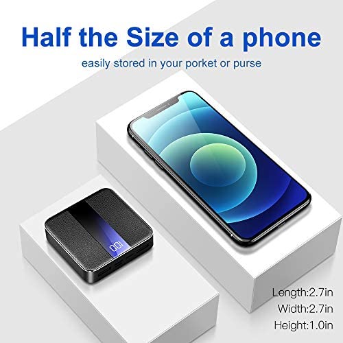 Bscame Power Bank 20000M The Smallest and Lightest 10000mAh External Battery Ultra-Compact High-Speed Charging Technology Portable Charger for iPhone, Samsung Galaxy and More (Black) - Image 5
