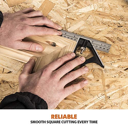 Evolution Power Tools 046-0001A R210CMS Compound Saw with Multi-Material Cutting, Bevel, 45 Degree Mitre, 3-Year Warranty, 1200 W, 230 V-Domestic - Image 8