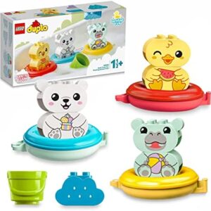 LEGO 10965 DUPLO Bath Time Fun: Floating Animal Train Bath Toy for Babies and Toddlers 1.5 Years Old with Duck, Hippo and Polar Bear