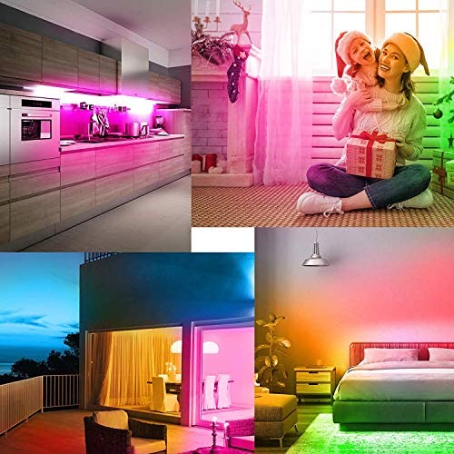 LED Strip Lights 10M, Music Sync RGB LED Strip Lighting for Bedroom Color Changing SMD 5050 Rope Strip Lights for Home, Desk, Dorm, Cabinet, TVs, Kitchen, Party(44 Keys Remote+ Mic Control) - Image 8