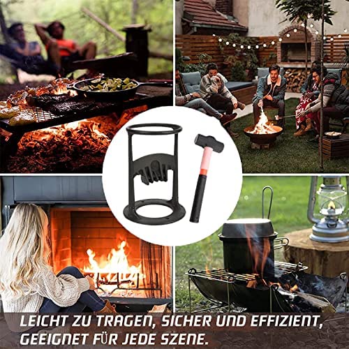 Cast Iron Manual Log Splitter - Kindling Cracker - Wood Kindling Splitter - Inertia Wood Splitter - Hand Cutter Wood Log Cracker Splitter For Campsite Home,A1 - Image 7