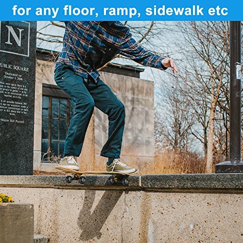 NONMON 4Pcs Skateboard Wheels with Bearings ABEC-9, 52mm 95A Hard for Skateboard Park Tricks Skills Roller Skates, 60mm 78A & 70mm 80A Soft for Cruiser Pro Longboard Street Cruising - Image 5