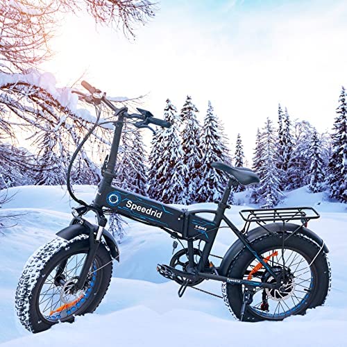 Speedrid Ebikes for Adults, 20’’4.0 Fat Tire Electric Bike, e bike Electric Folding Bikes with 250W Motor and 48V 10Ah Lithium-ION Battery, Electric Bike City/Mountain/Beach/Snow Bikes. - Image 8
