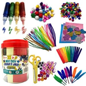 Ram© Giant 200 Pieces Kids Childrens Craft Art DIY Jar Large Crafting Crafts Large Toy Set