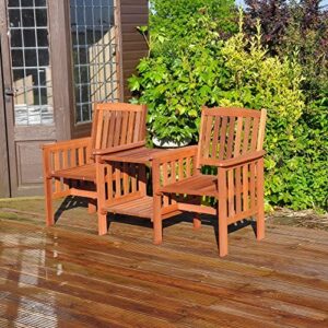 Kingfisher FSLOVE Hardwood Love Seat - Wood