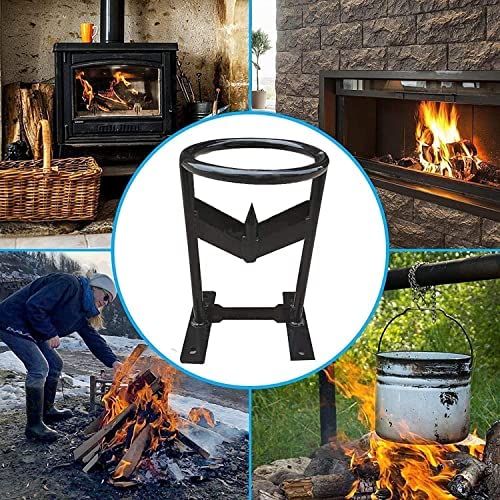 YAOJIA Firewood Kindling Splitter Steel Firewood Kindling Splitter, Manual Log Wood Splitter Racker, High-Impact Kindling Cracker Firewood Cutter For Home Campsite,Black (Color : Black) - Image 8