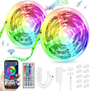 Led Strip Lights with Remote, 16M 480 LEDs 5050 RGB Dimmable Led Lights with 16 Million Colors,Sync with Music,App Control,Led Lights for Bedroom Home Party Festival Wedding DIY Christmas Decoration