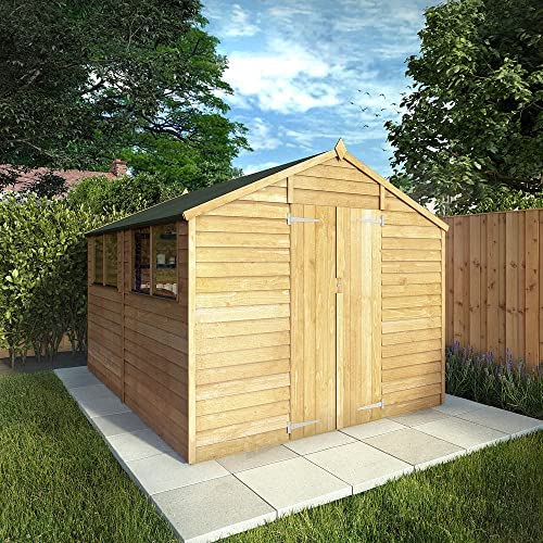 WALTONS EST. 1878 Wooden Garden Shed 10x8 Outdoor Storage Building, Apex Roof (10 x 8 / 10Ft x 8Ft) - Image 2