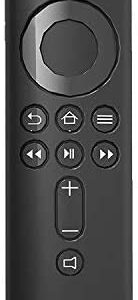 5.9 Inch Anti-Slip Protective Silicone Case Cover Skin Sleeve Protector Compatible with Amazon Fire TV Stick 4K Voice Remote Black