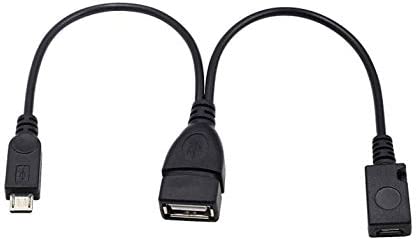 2 Pack Usb Port Terminal Adapter Otg Cable For Fire Tv 3 Or 2nd Gen Fire Stick - Black - Image 2