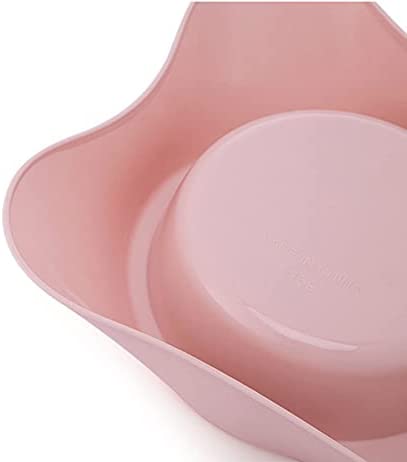 Fuwok Double Dog Bowl,Non Slip Stainless Steel Double Bowl with Non-spill For Small Dogs and Cats (S, Pink) - Image 3