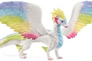 SCHLEICH 70728 bayala Rainbow Dragon Figurine, Multicolored