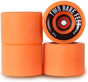 Two Bare Feet Sessions 70mm Super Grip Longboard Skate Wheel Set