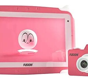 Fusion5 7 Inch Kids Android Tablet and Full HD Digital Camera Combo Deal - Learning and Educational Toddler Tablet PC with WiFi and Parental Controls - HD Display, 32GB Storage & Quad-Core CPU