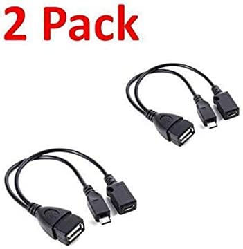 2 Pack Usb Port Terminal Adapter Otg Cable For Fire Tv 3 Or 2nd Gen Fire Stick